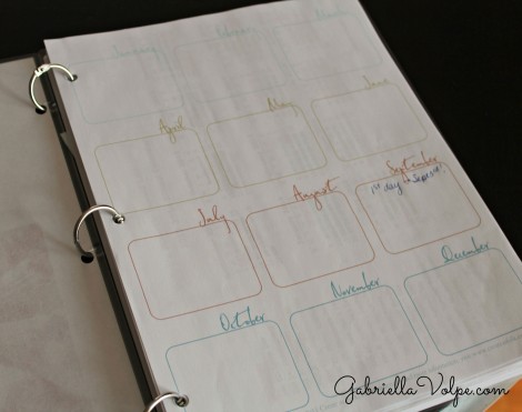 colorful blank calendar for homeschool planner