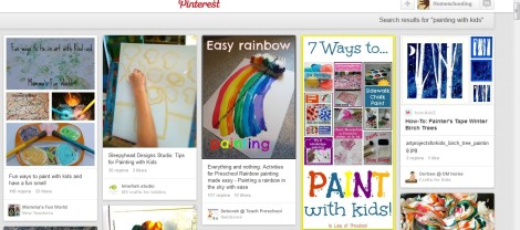 Painting Pinterest board screenshot