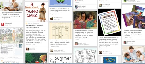 Reading with children Pinterest screenshot
