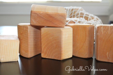 irregular wooden blocks natural - toys