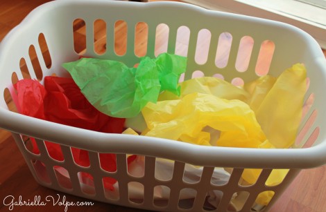 laundry basket and tissue sensory box