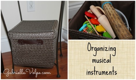 organizing musical instruments - Organizing