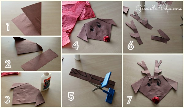 A Rudolph puppet as part of 10 adapted Christmas activities.