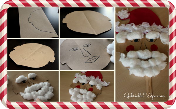A Santa mask craft as part of 10 adapted Christmas activities.