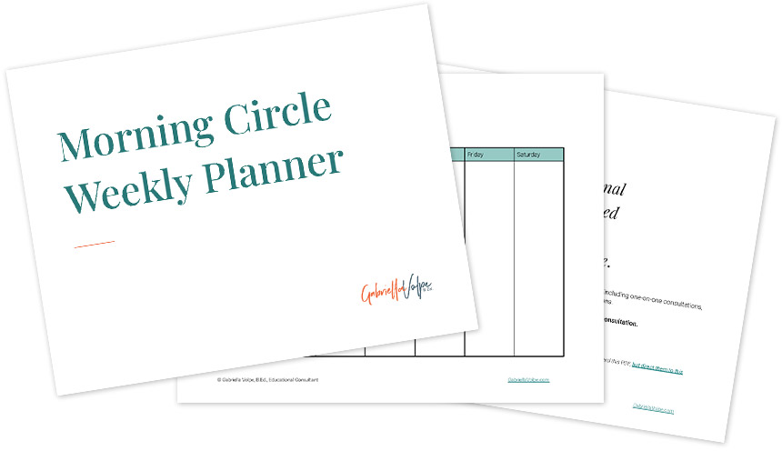 Morning Circle Weekly Planner weekly planner free to download