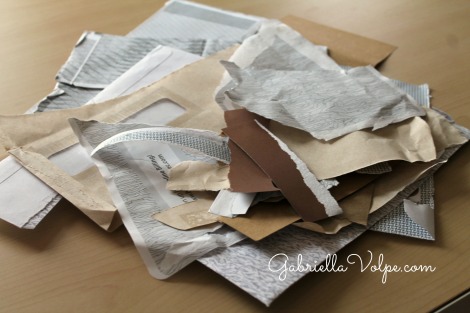 tearing papers in the morning circle