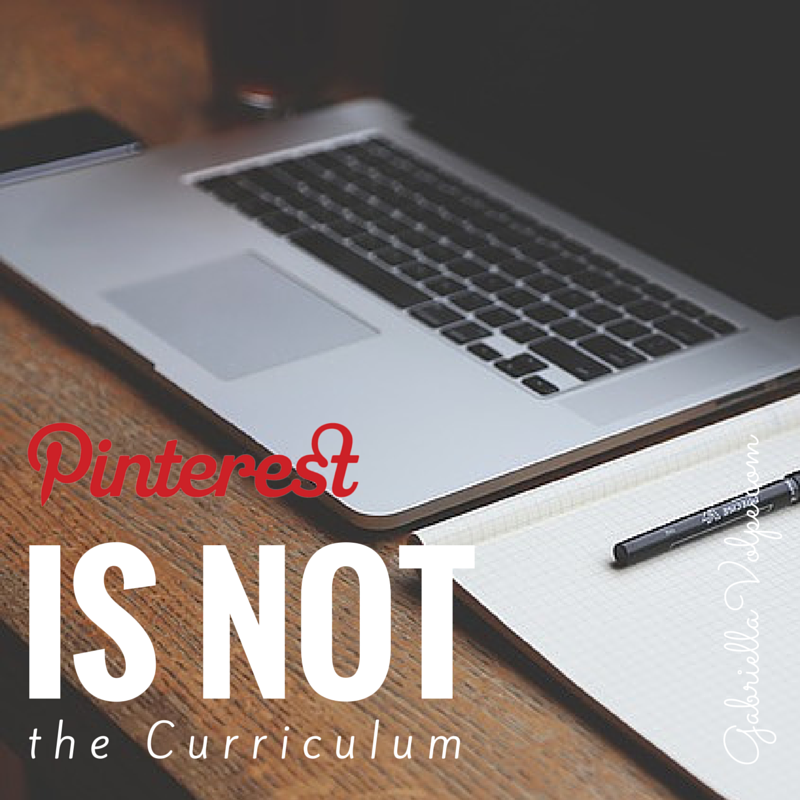 Pinterest is Not the Curriculum
