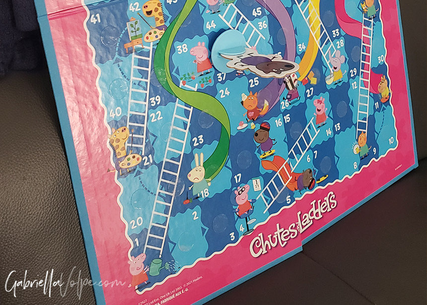 Adapting Chutes and ladders by putting the board upright