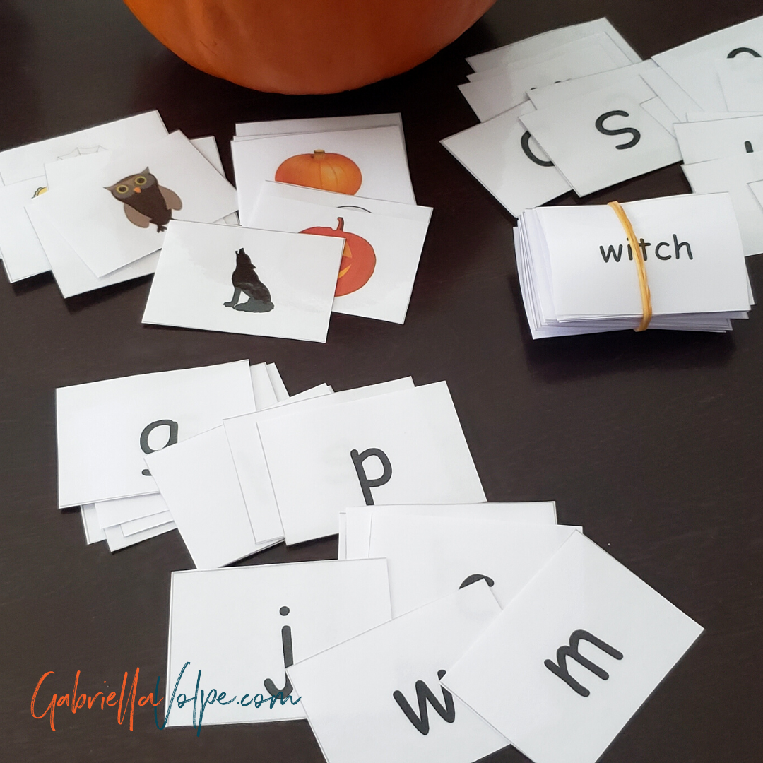 Photo of Halloween game cards
