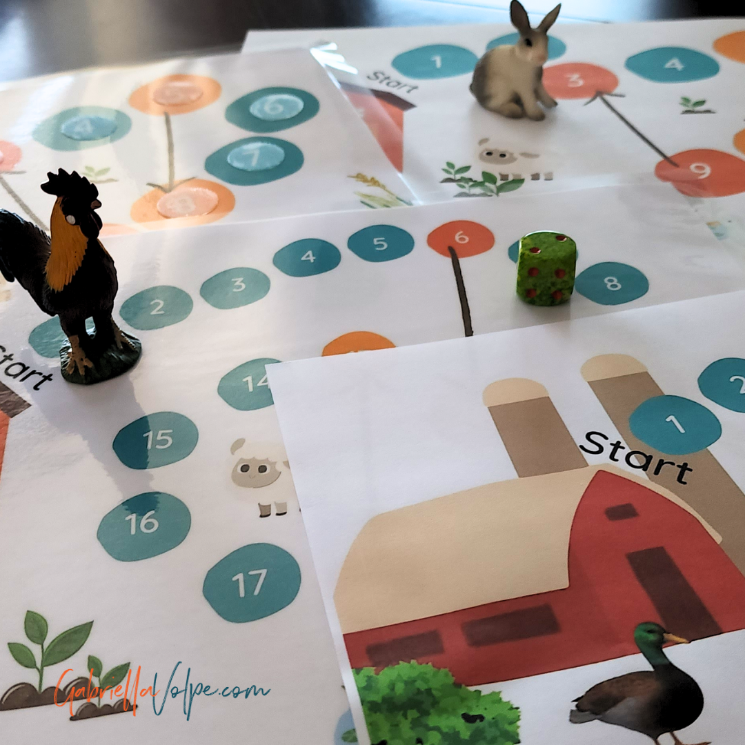 Adapted board game for spring with all board games included