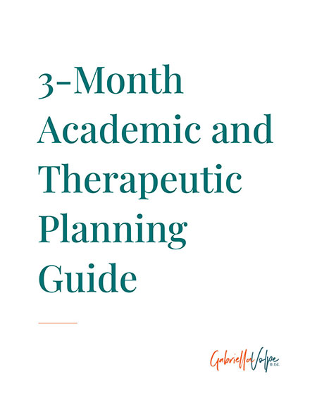 3-Month Academic and Therapeutic Planning Guide