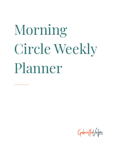 Morning Circle Weekly Planner