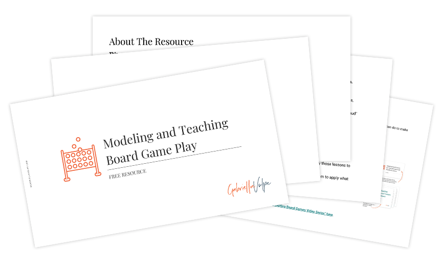 Modeling and Teaching Board Game Play