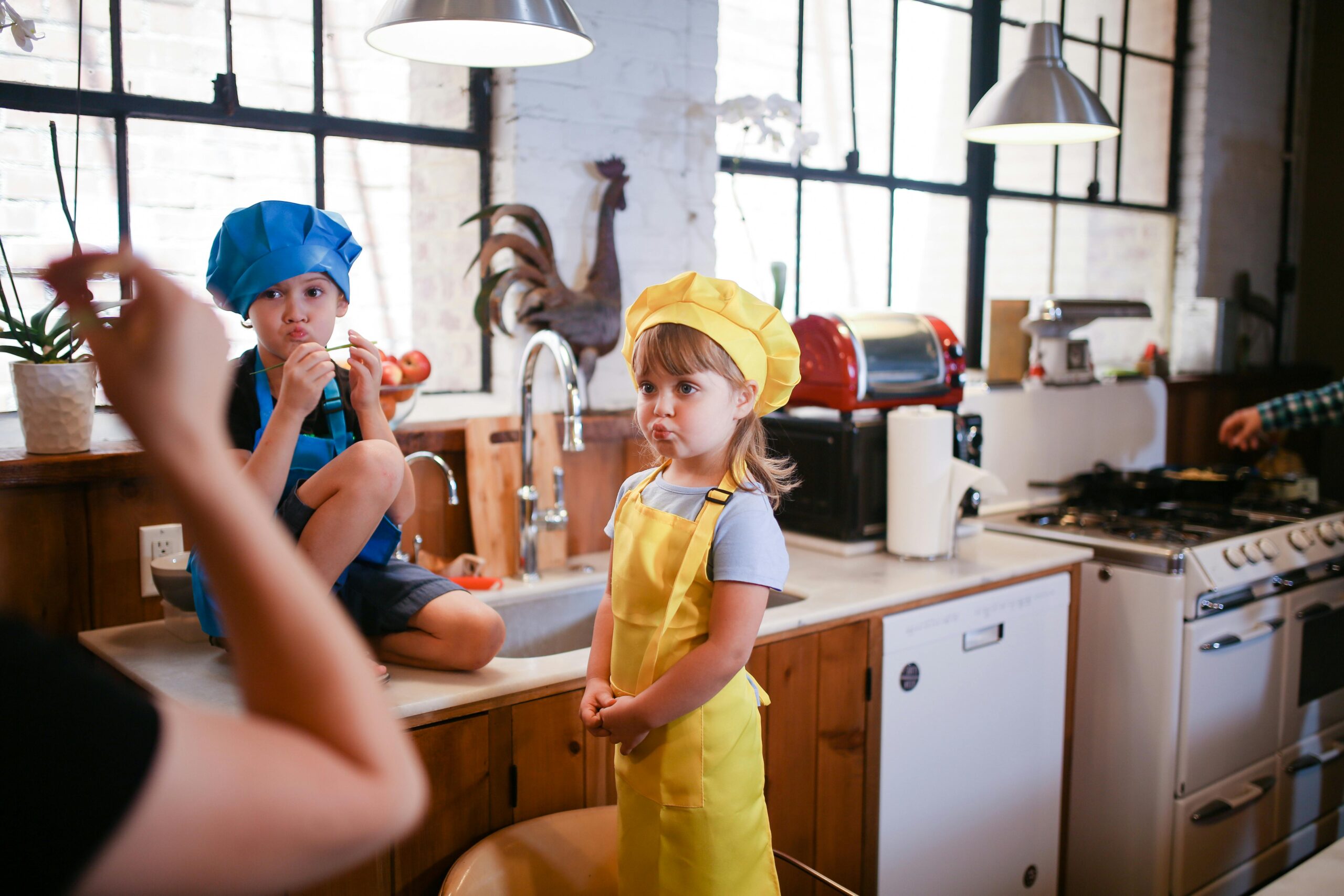 Kids in the kitchen learning through unschooling