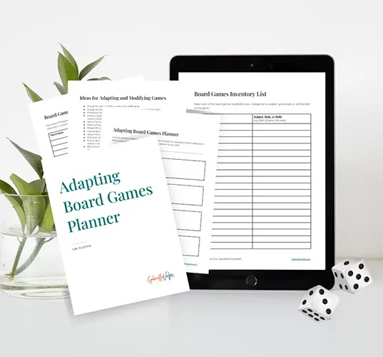 FREE Adapting Board Games Planner