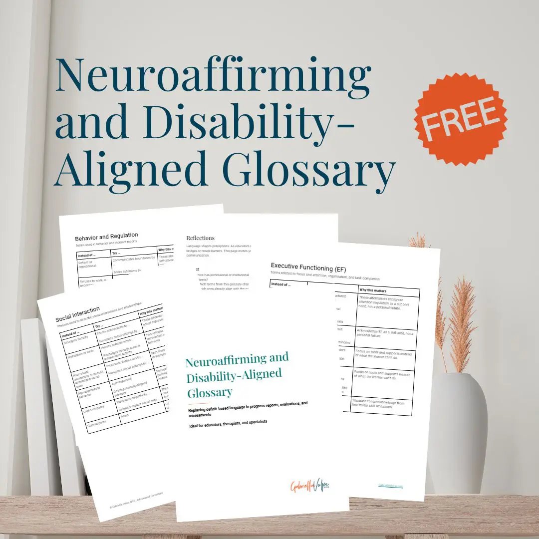 A Guide to Neuroaffirming and Disability-Aligned Language